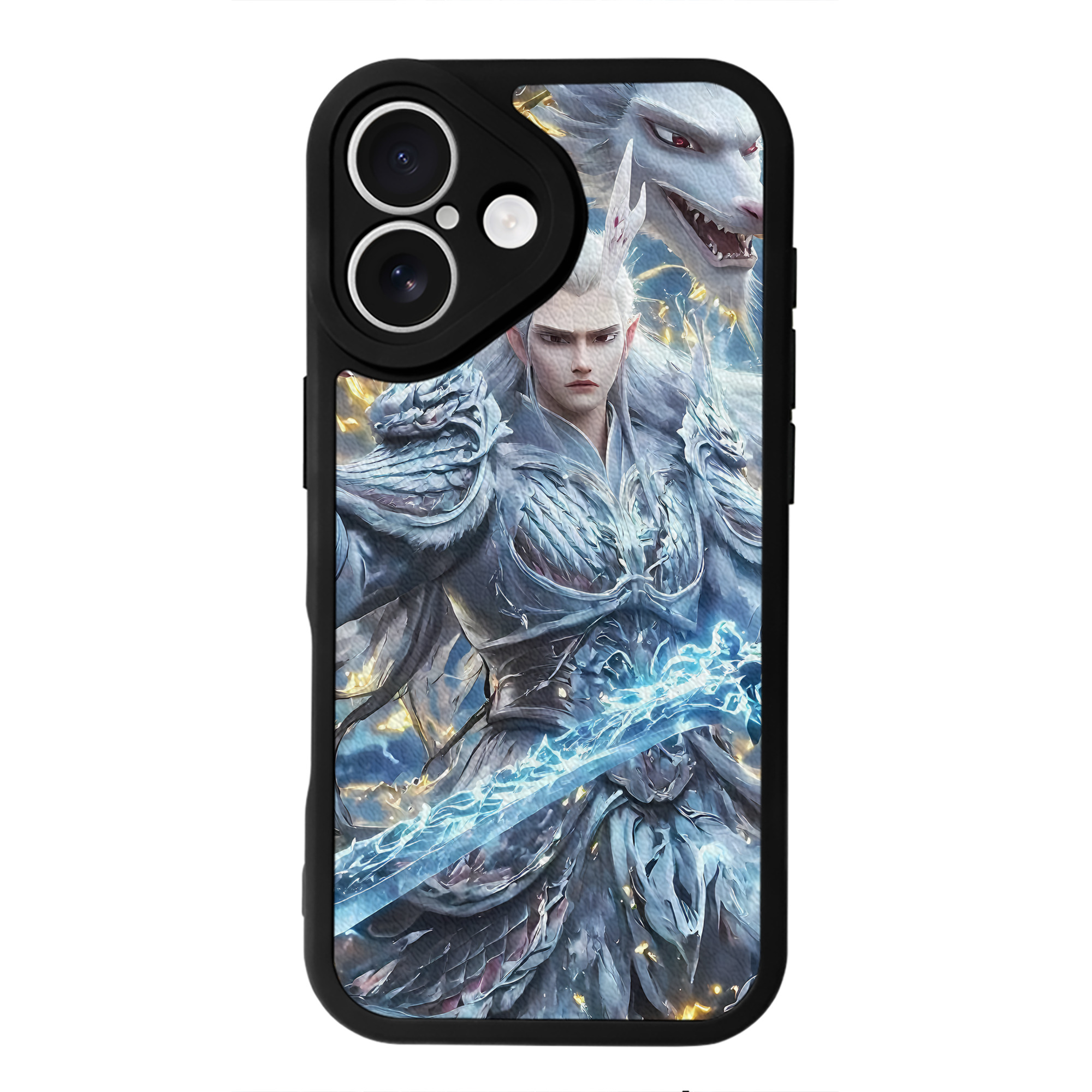 （画像用） Ne Zha 2 ナタ 魔童の大暴れ 【iPhone 16シリーズ対応】シリコンスマホケース（レザー調） 材質：シリコン